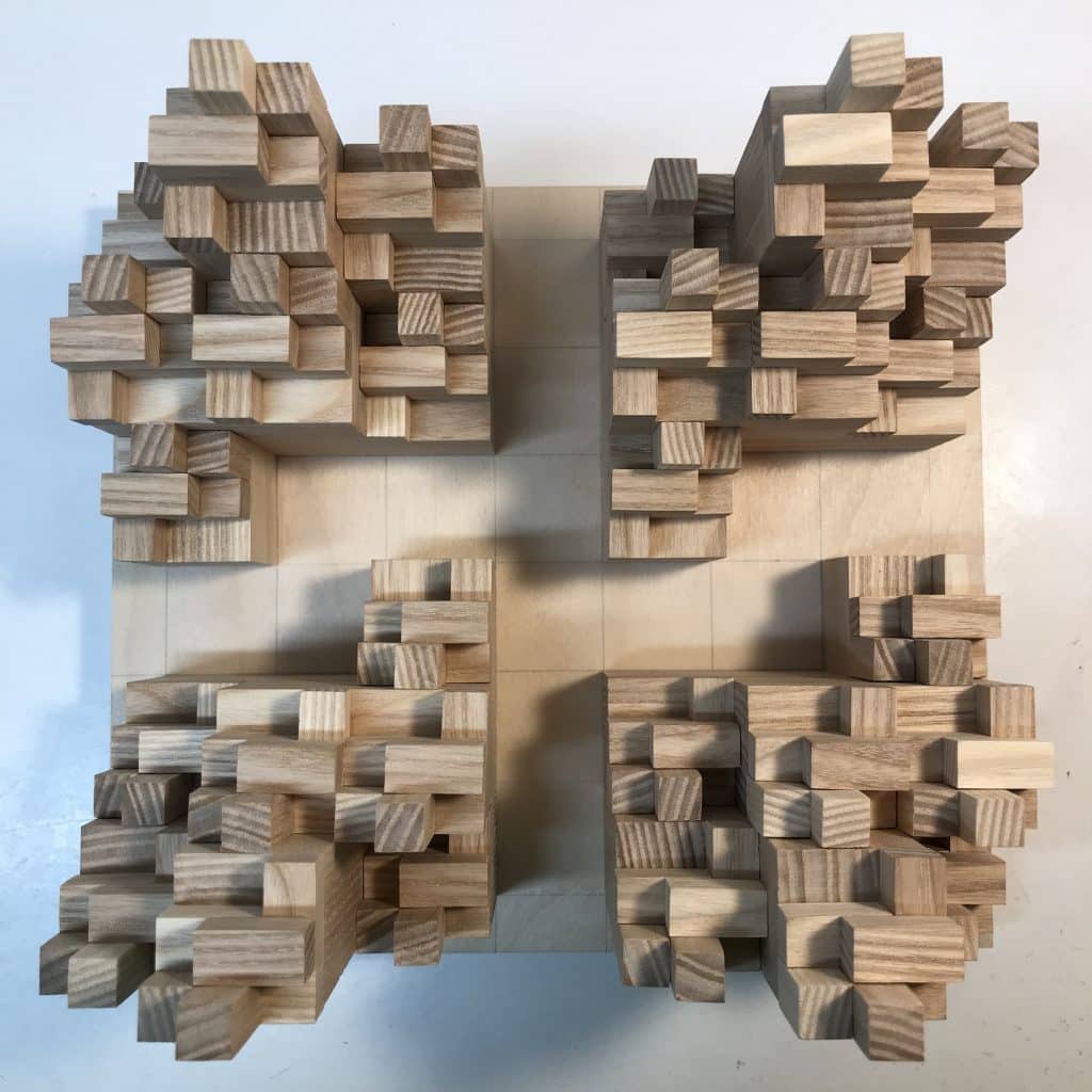 Wooden Fractal Pattern - For Essence Sculpture